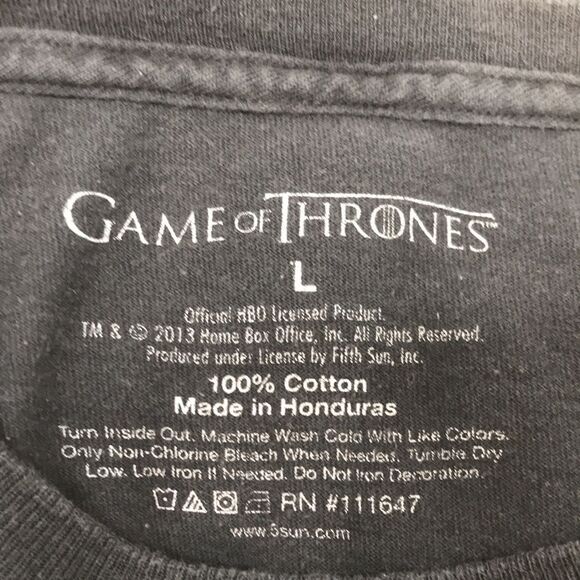 Game of Thrones House Stark Official Licensed Shirt Mens Size Large - Picture 3 of 4